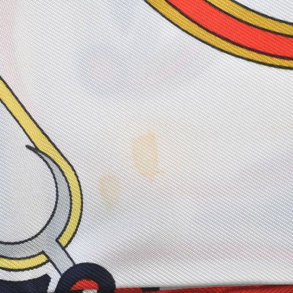 Authentic HERMES Carre 90 Scarf "WASHINGTON'S CARRIAGE" Silk Red - Picture 10 of 14